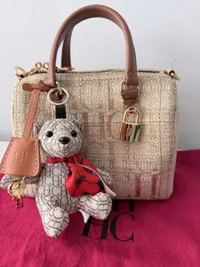 Pre-owned Rafia Crossbody Bags Bolso Boston Carolina Herrera Andy Re Edition en Rafia