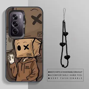 OPPO RENO 12 PRO 5G Headset boy with bracelet combination outfit phone Case For OPPO RENO 12 PRO 5G with PET Shock proof design perfect for popular