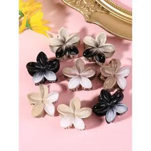 Flower Design Hair Claws, Casual and Versatile Hair Accessories for Women, Minimalist Headwear Suitable for Thick and Thin Hair