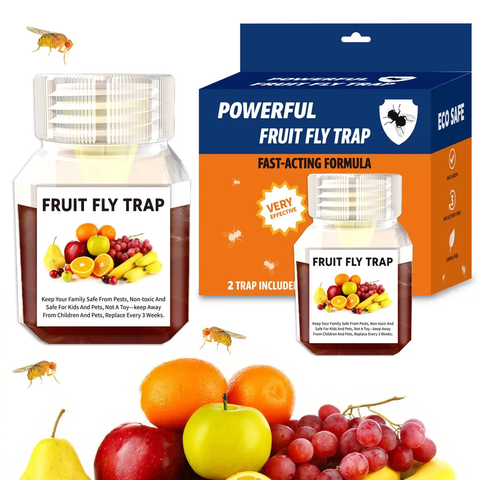 Trap for Fruit Flies, Flying Insect Catcher, Indoor Bug Trap Trap for Fruit Flies, Flying Insect Catcher, Indoor Bug Trap