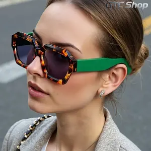 Women New Vintage Square Frame Glasses, Chic Stylish Tortoiseshell Frame Fashion Eyewear for Daily Casual Wear #summervibes