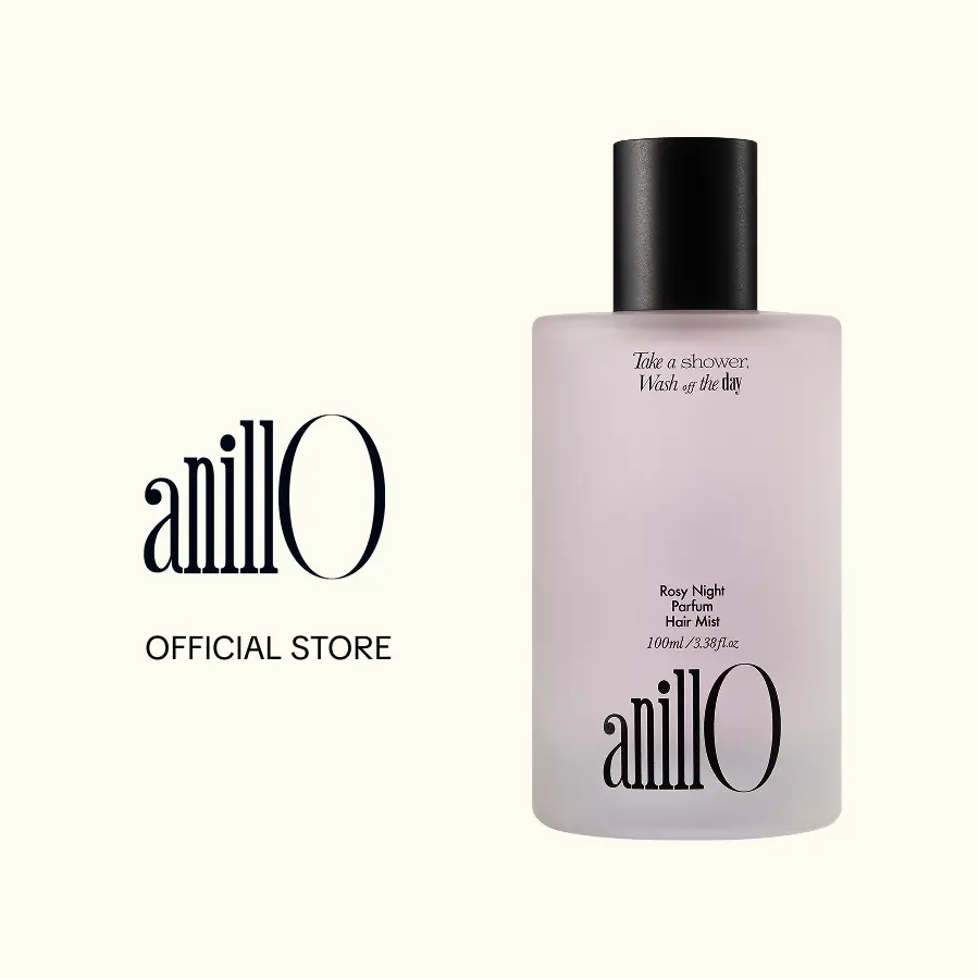 anillO Rosy Night Parfum Hair Mist - Official Anti-Frizz Leave-In Treatment, Long-Lasting Floral Musky Scent, Damask Rose Extract, Rosehip Oil, Peptide Complex, Silicone & Paraben-Free, 3.38 fl oz for All Hair Types, Anti-Frizz Leave-In Treatments