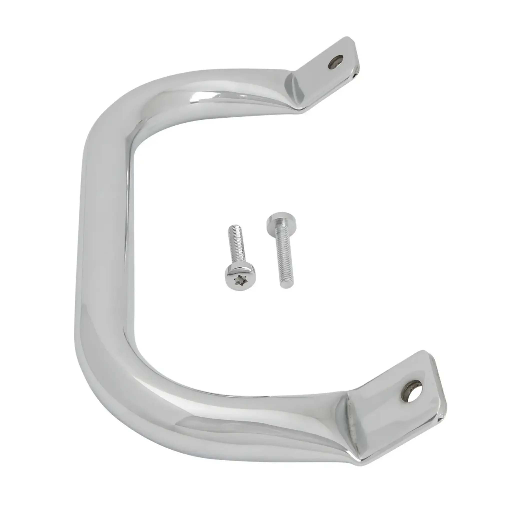 Grand General Chrome Plated Steel Door Grab Handles - Door Hardware for Peterbilt 2006+ Models, 99091, Ergonomic Contoured Grip, Heavy Duty Construction