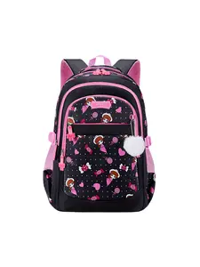 Cute Cartoon Girl Backpack, Lollipop Design, Large Capacity Lightweight, Breathable Back Pad, Bow Zipper, Suitable for Daily Use and Short Trips, Ice Cream Backpack, School Backpack Bookbag