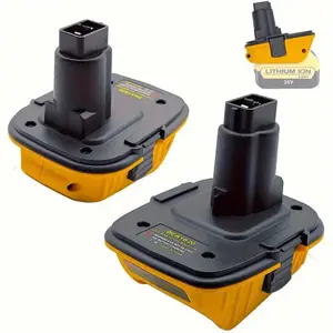 2 Pack DCA1820 Battery Adapter Convert Dewalt 20V Lithium Battery to 18V DC9098 DC9096 XRP NiCd & NiMh Battery Tools