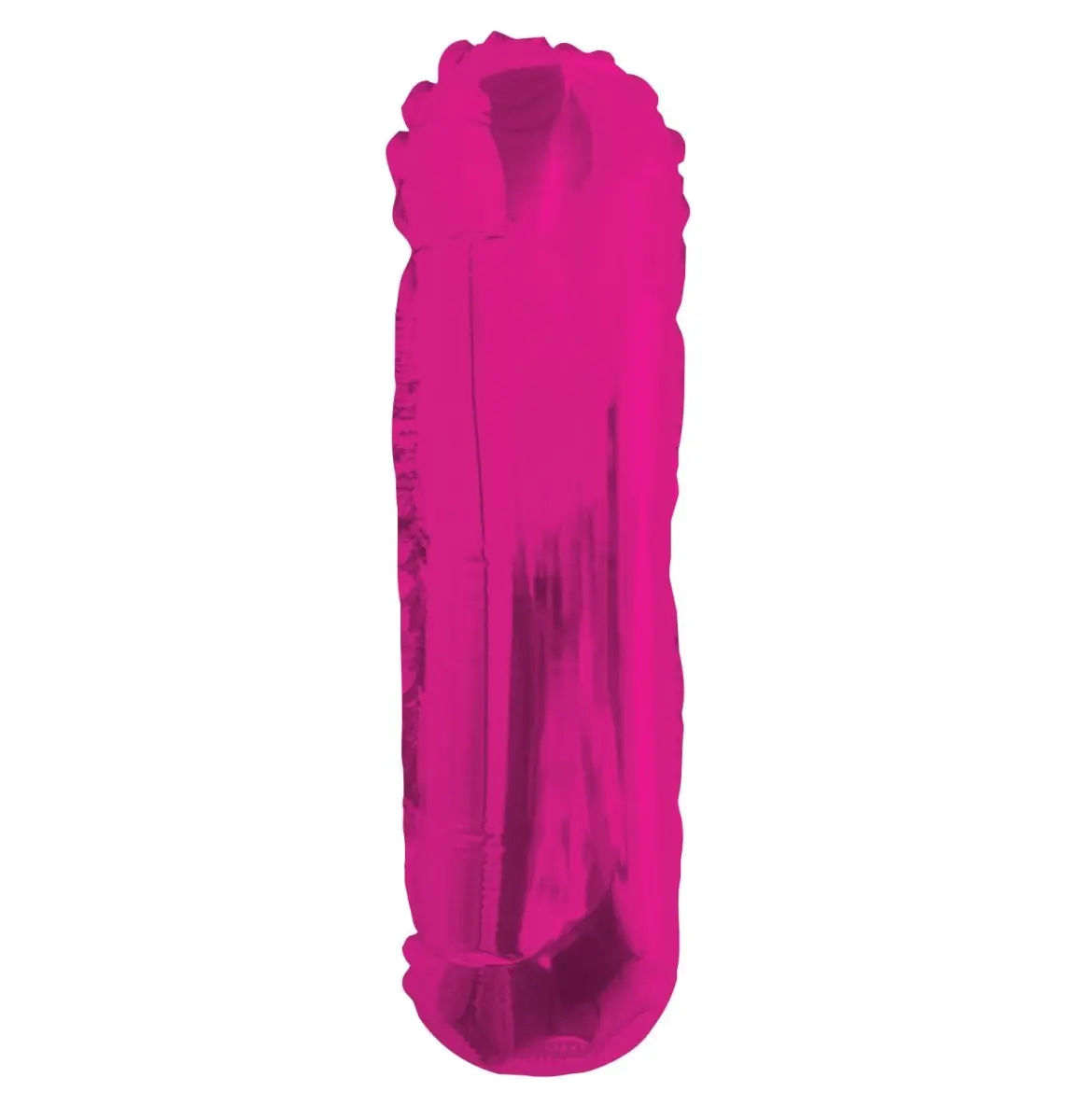 14" Hot Pink Letter I Foil Letter Balloons, Mini Alphabet Balloon for Party Decor