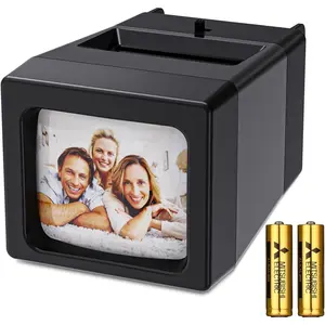 35mm Slide Viewer, 2X Magnification and LED Lighted Illuminated Viewing, Slide Projector for 35mm Old Slides (2AAA  Included)