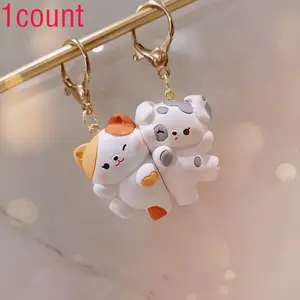 2 Magnetic Dog Keychains, Cute Accessories for Bags, Perfect Gift for Couples and Friends, Trendy Women's Keychain, Hot Selling Item