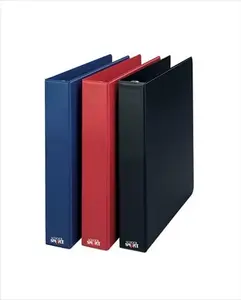 School Smart 1.5 In. Vinyl Round Ring Binder, Black