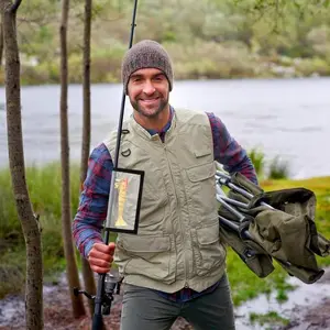 Transparent PVC bait protective cover Velcro fishing gear supplies scratch-proof storage bag, Luya bait storage bag