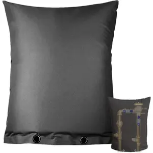 Backflow Preventer Cover Insulated Pouch,Outdoor Pipe Insulation Cover,Winter Freeze Protection Water Well Pump Covers Sprinkler Valve Cover Insulated (Black 16''W x 20''H)