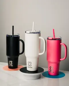 UCHOIZE 40oz Insulated Sports Water Bottle with Straw and Handle, Stainless Steel Tumbler Keeps Drinks Cold for 24 Hours, Leak-Proof, Durable Travel Mug for Gym, Hiking, Outdoor, and Everyday Use