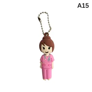 1PCS PVC Ampoule Bottle Opener Keychain Syringe-Shaped Cutter Nurse Doctor Aid Medication Vial Breaker Tool NONE