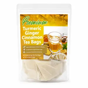 Turmeric Anti-Inflammatory Tea - 100% Natural Eco-Friendly Drinks, Blends Turmeric Ginger Cinnamon, Sugar-Caffeine-Gluten-Free, Vegan Digestive Healthy Beverage & Herbal Remedy treasure teacombination DealsForYouDays