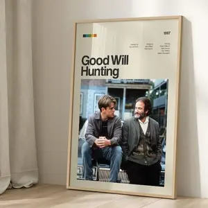 Good Will Hunting Poster, Unframed,Good Will Hunting Movie Poster Print, Good Will Hunting Poster Wall Decor, Movie Posters Art, Landscape, Decoration Room Outdoors Ornaments Photo Artistic