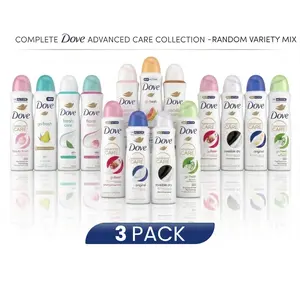Dove Deodorant Spray Advanced Care Women's Variety Pack 3 Ct  (150ml / 5oz) - 1/4 Moisturizer Cream