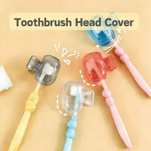 Portable Travel Toothbrush Holder, Dustproof Protection Cap, Home Use Toothbrush Head Protector Clip Set, Convenient Storage Box, Cover