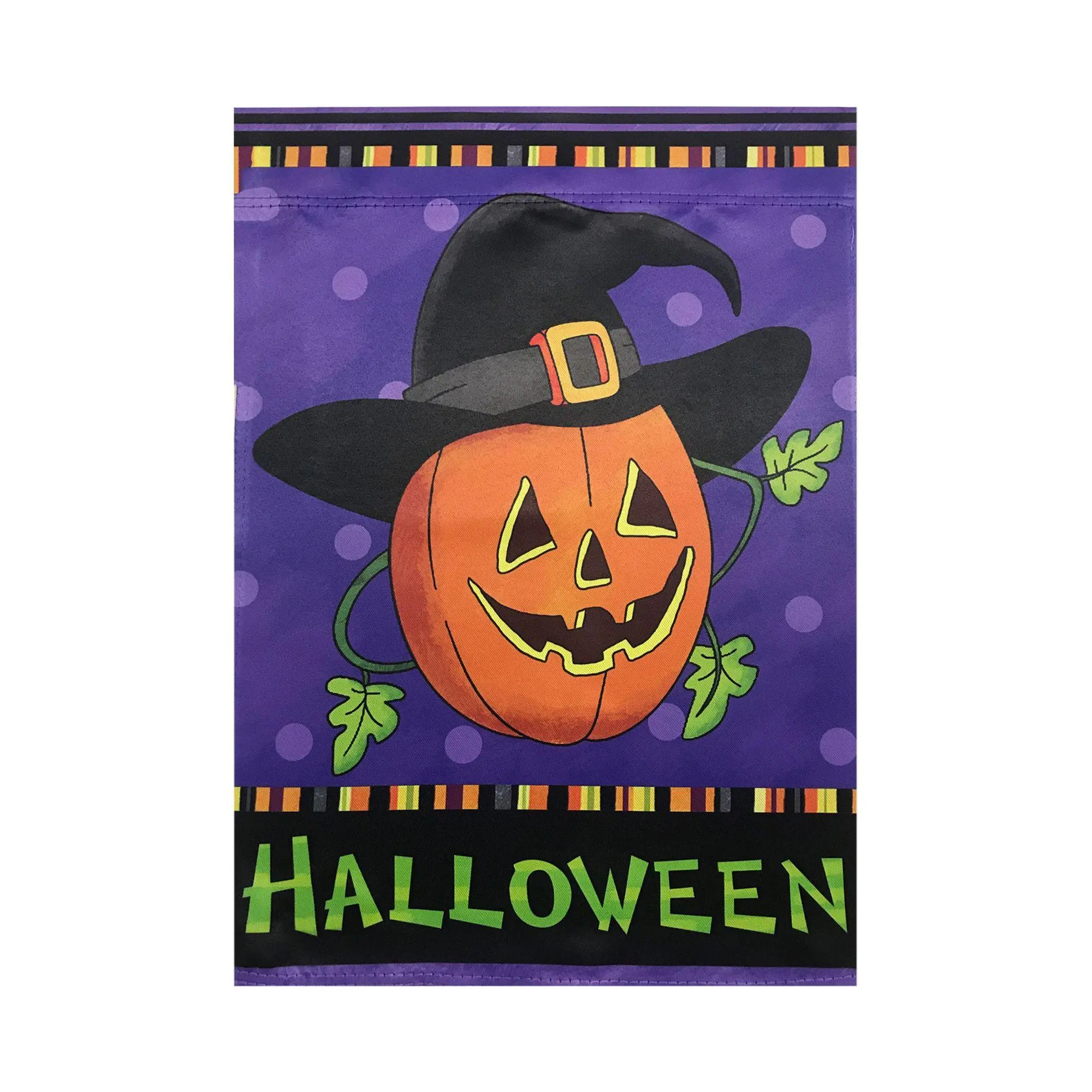 Northlight Pumpkin in a Witch Hat Flag 12.5" x 18" Northlight Pumpkin in a Witch Hat Flag 12.5" x 18"