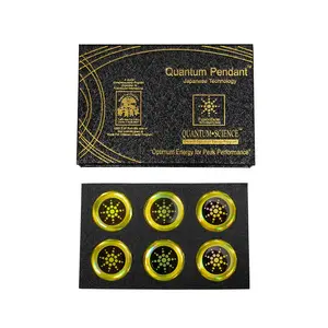 EMF-Reducing Stickers,6pcs,Multi-Device Protective Stickers,Sleek Gold/Silver Design for Phones Laptops AirPods