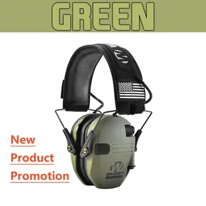 Military Grade Tactical Electronic Earmuffs Over-Ear Headphones with 82dB Noise Reduction & 6 Tactical Colors USB Rechargeable Hearing Protection Correction Vest