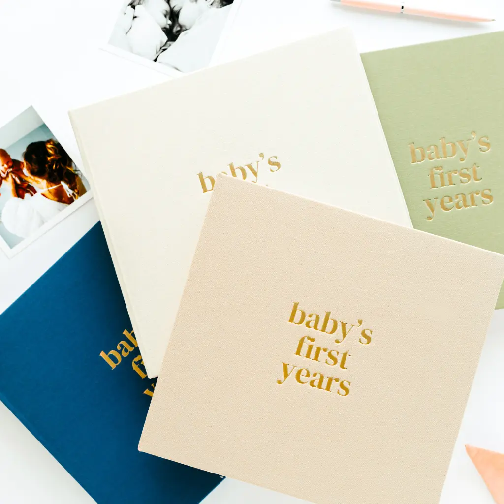 Lamare Baby's First Year Book - Baby Memory Book & Scrapbook