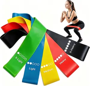 5-Pack Resistance Loop Bands Set, Exercise Bands for Glutes, Legs, Yoga, Pilates & Strength Training