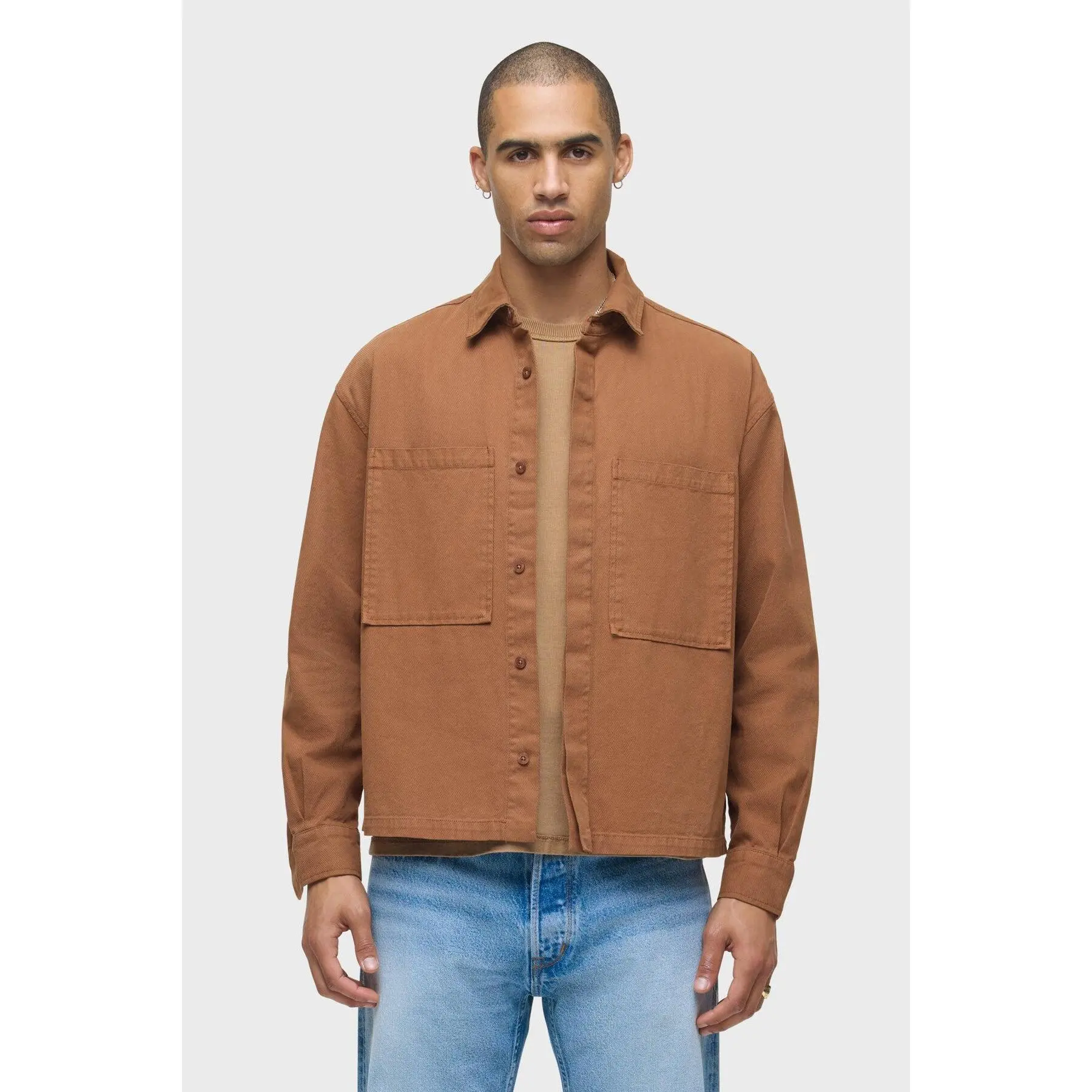 Relaxed Long Sleeve Overshirt