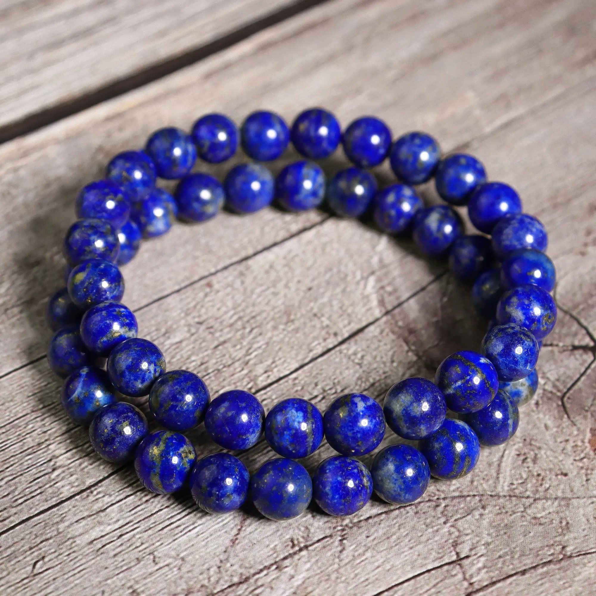 Women Blue Friendship Solidarity Bracelet Healing Crystal Lapis Lazuli Bracelet
