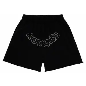 Sp5der OG Logo Embroidered Sweatshort Black (unisex) by StockX