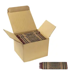 Lucky Art Crayonology 80 Count Single Color Crayons – Brown Bulk Pack for Classrooms, Teachers & Party Favors | Non-Toxic ASTM Certified