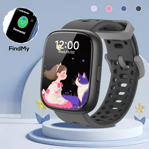 1.83-inch Kids' Smartwatch, Fitness Tracker Watch, Sports Tracking Smartwatch, Supports Apple Find My to Prevent Loss, Features Built-In Educational Games, Receives Message Notifications, Supports Standalone Use, Birthday Gift
