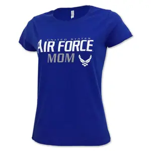 Ladies United States Air Force Mom T-Shirt (Royal)