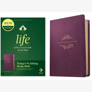 NLT Life Application Study Bible, Third Edition (LeatherLike, Purple, Red Letter)
