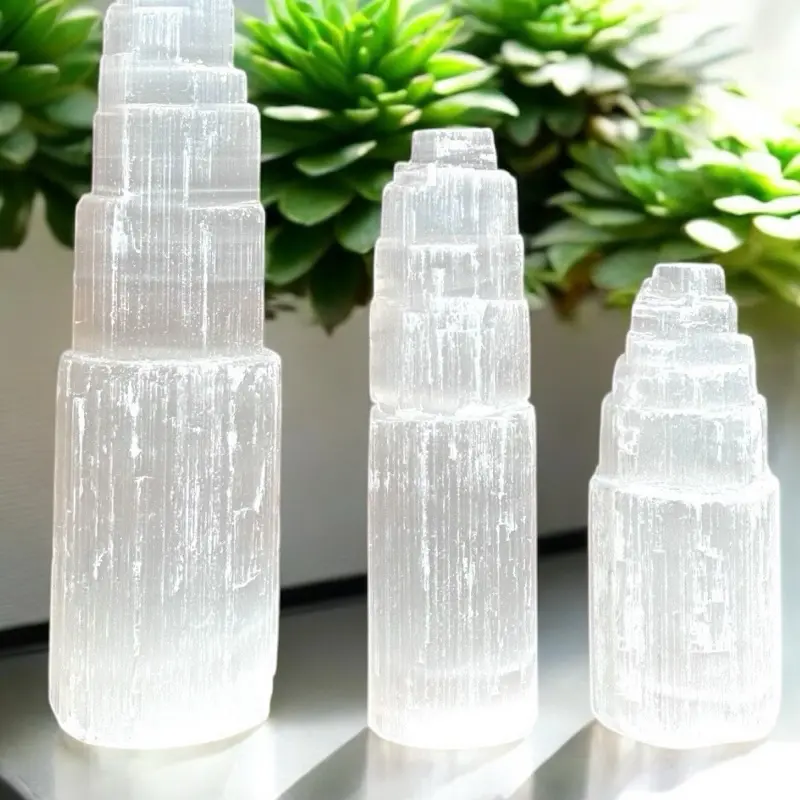 Selenite Crystal Tower – Cleansing & Charging Stone