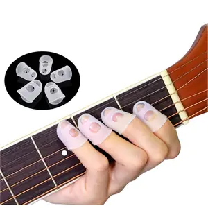Guitar Finger Protector, 10pcs/set Silicone Guitar Finger Protector, Finger Thumb Protector, Guitar Accessories for Beginners, Guitar Learning Tools