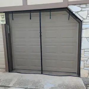 Garage Screen Door - Magnetic Closure, Reinforced Fiberglass Mesh, Heavy Duty Weighted Bottom, Easy Installation, Pest-Free Design