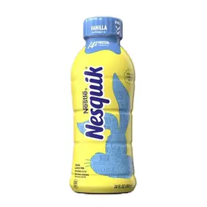 Milk & Co. Nestle Nesquick Flavored Lowfat Milk 14 Ounce Bottles 12 Pack (Vanilla) Protein