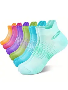 Women's Low-Cut Pressure Socks, Thickened Heel & Ankle Cushion Design, Ideal for Running Hiking Jogging, Compression Fit, Compression Polyester Athletic Socks, Sports Socks