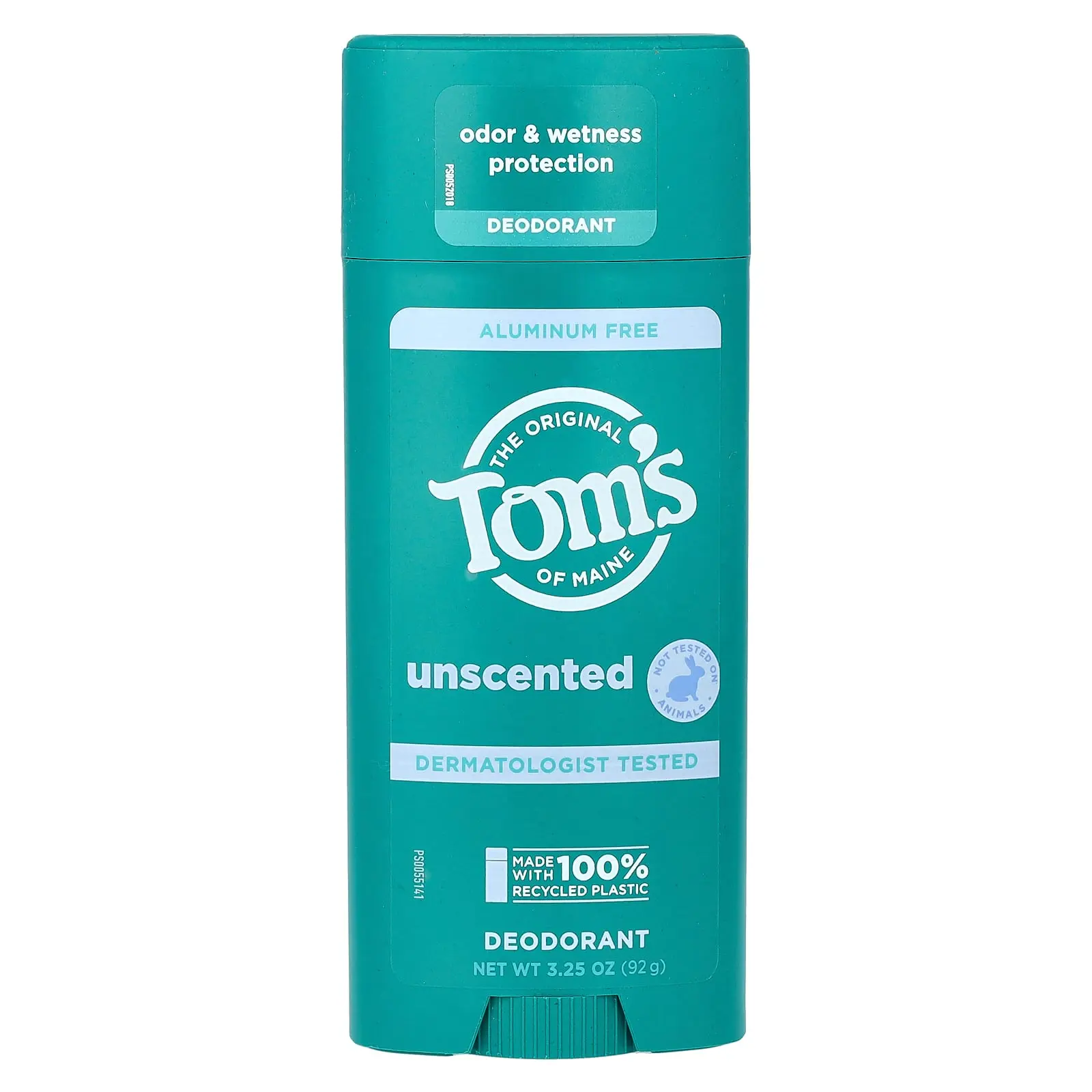 Tom's of Maine Aluminum Free Deodorant, Unscented, 3.25 oz (92 g)