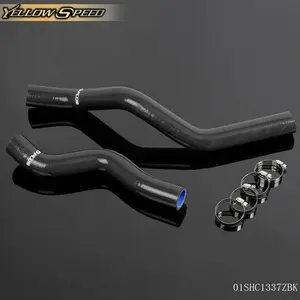 Fit For 2001-2005 Honda Civic D17 1.7L Black Silicone Radiator Hose Kit 2pcs