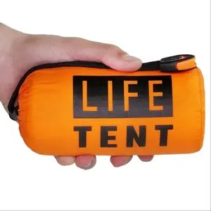 Portable Tent, Waterproof Rainproof Folding Tent with Whistle & Paracord for Outdoor Camping Hiking, Valentine's Day Gift