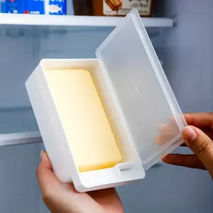 PrimPick Multi-functional butter and cheese storage box with lid - perfect for freshness, slicing and seasoning organization in the kitchen Food Storage Container