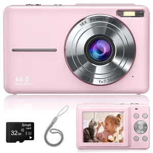48MP 4K Digital Camera with 2.88" IPS Screen 16X Zoom & Macro Mode with Flash Compact Point and Shoot Camera for Beginners Teens & Vlogging