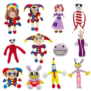 New The Amazing Digital Circus Plush Clown Ragatha pomni Cartoon Jax Doll Joker Plush Soft Stuffed Sofa Decorate Christmas Gift
