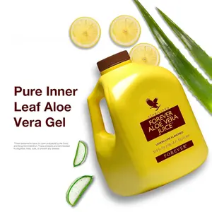 Forever Living - Aloe Vera Juice - Lemon Lime Flavor with Pure Inner Leaf Gel - Supports Digestion and Immunity - 1L Each (Pack of 2)