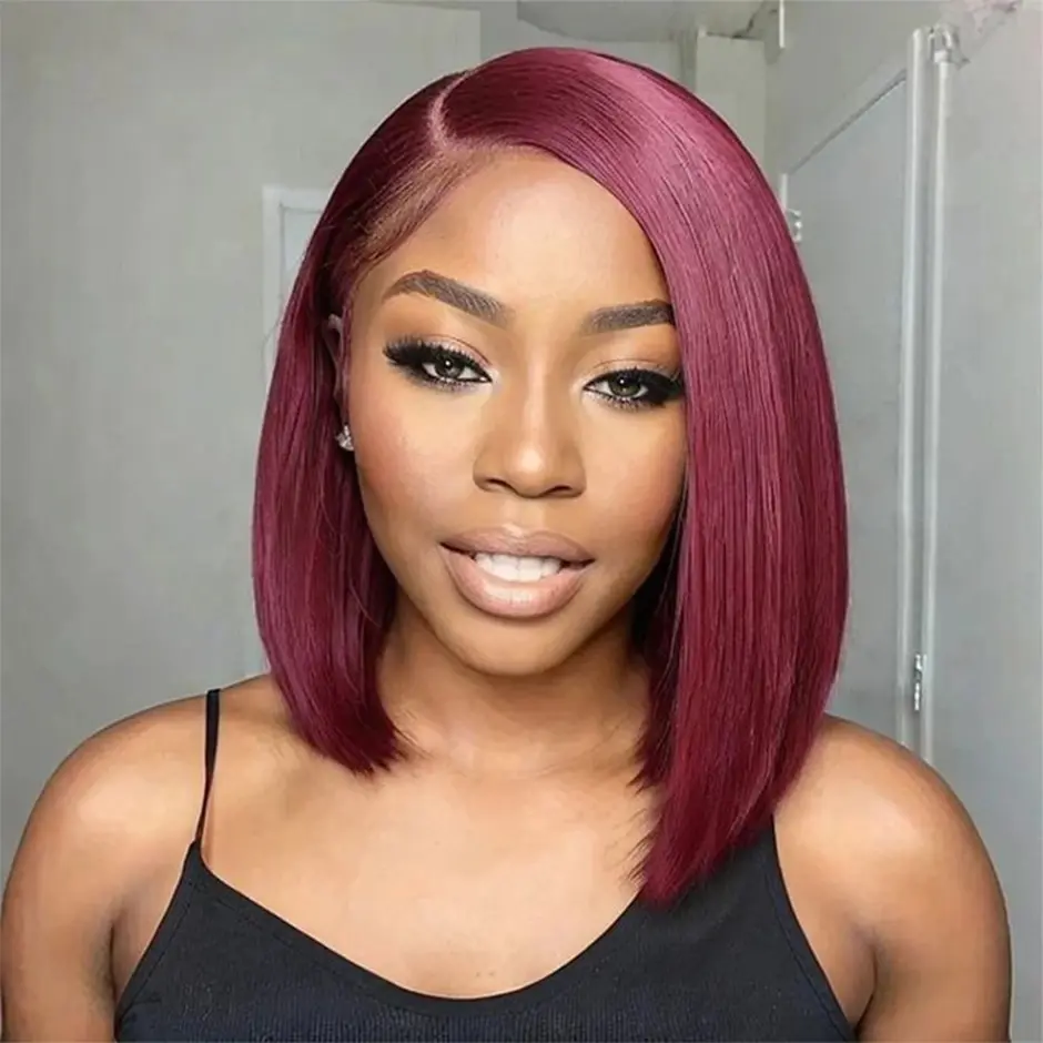 【NEW】FORGIRL FOREVER 99J Burgundy Bob Wig 6x4 Pre-Cut Lace Closure Wigs 180% Wear Go Glueless Straight Wig Beginner Friendly #Summervibes