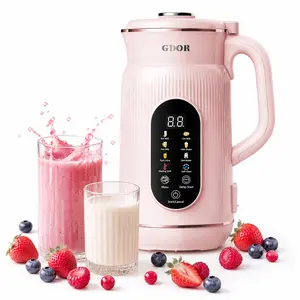 GDOR 42oz Nut Milk Maker 9-in-1, Automatic Almond Oat Soy Milk Machine, Makes Juice & Smoothie, 12 Hours Delay Timer Preset Save Time, Large Touch Screen, Keep Warm, Boil Water, Self-Cleaning for Home KitchenSummerVibes