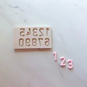 SKINNY NUMBERS MOLD