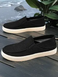 Men's Sport Shoes, Slip-On Running Shoes, Breathable Fitness Basketball Shoes, Lightweight Comfort Tennis Shoes, Easy Wear Athletic Footwear