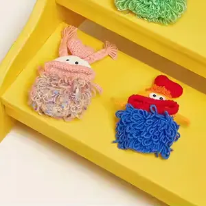 Thick Lips Monsters Pull Type Keys Bag Hand Knitting Keys Wallets Funny Car Keys Sleeve Cases Housekeepers Keys Holder, Handmade Crochet Key Case/Holder, Novelty Crochet Sausage Mouth Car Key Case, Cute Hand Knit Yarn Crochet Key Cover